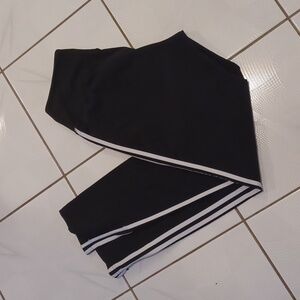4/$80  Black Adidas Climalite Track Pants - Size Small